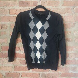 J Crew Merino Argyle Sweater